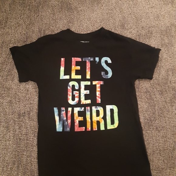 Action Apparel Let's Get Weird Tie Dye Tshirt Size Small - Picture 1 of 4